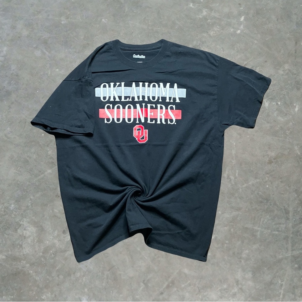 ☀️ Captivating Apparel Oklahoma Sooners Black Tee Mens Size XL College Football